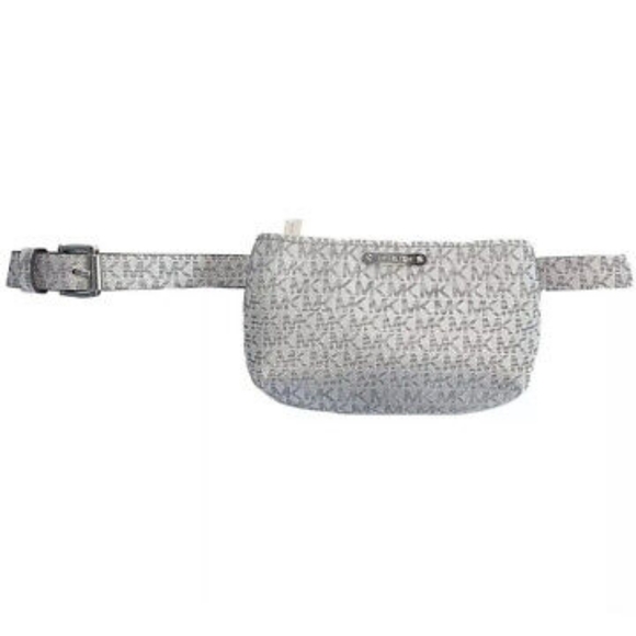 Michael Kors Handbags - Michael Kors Adjustable Belt Bag silver sz. L/XL